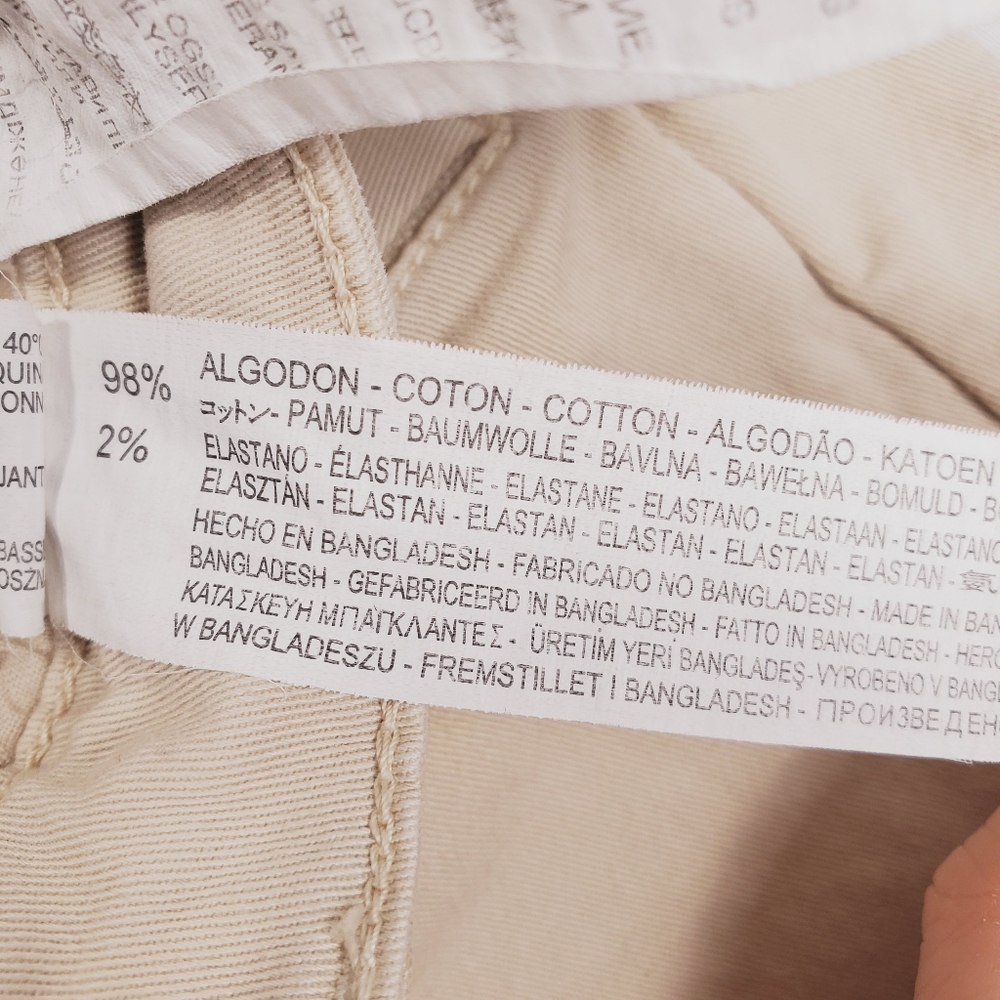 Zara Kahki Moto Pants Size 12 - Picture 11 of 16